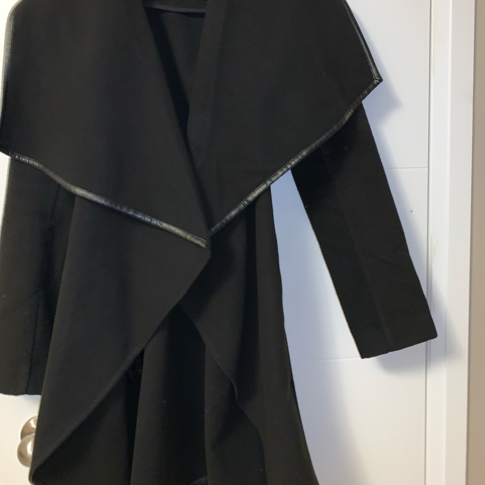 Black wrap coat (gently used)